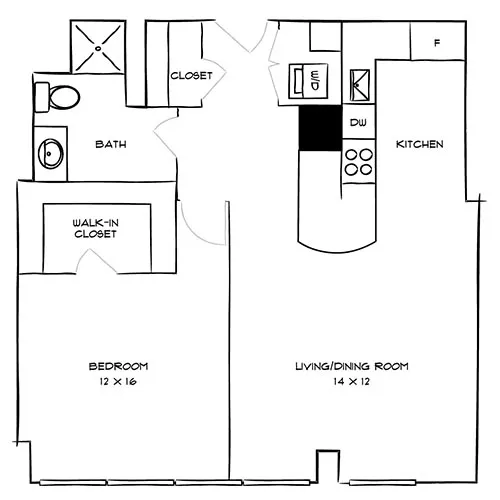 Sterling Apartments - Philadelphia, PA - Fleetwood Floor Plan