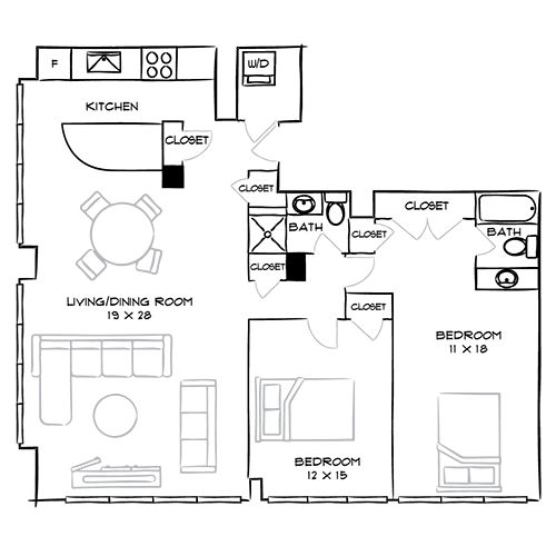 2D Diagram Furnished
