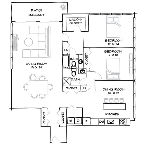 2D Diagram Furnished
