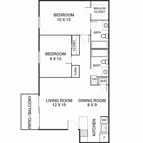 Creekside - Denver, CO - Floor Plan Diagram