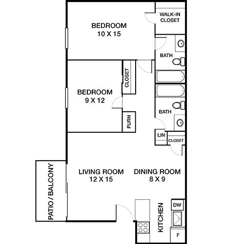 Creekside - Denver, CO - Floor Plan Diagram
