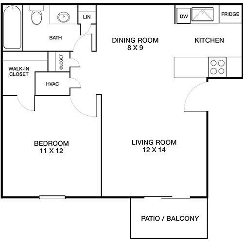 Creekside - Denver, CO - Floor Plan Diagram
