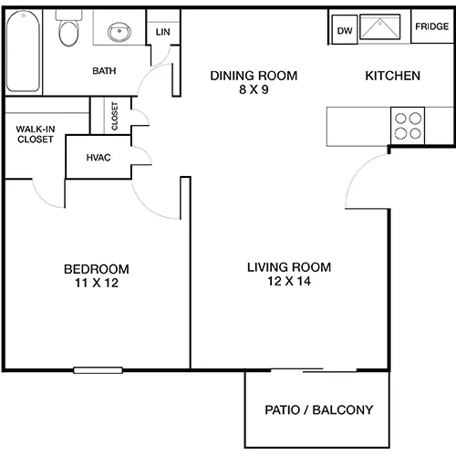 Creekside - Denver, CO - Floor Plan Diagram