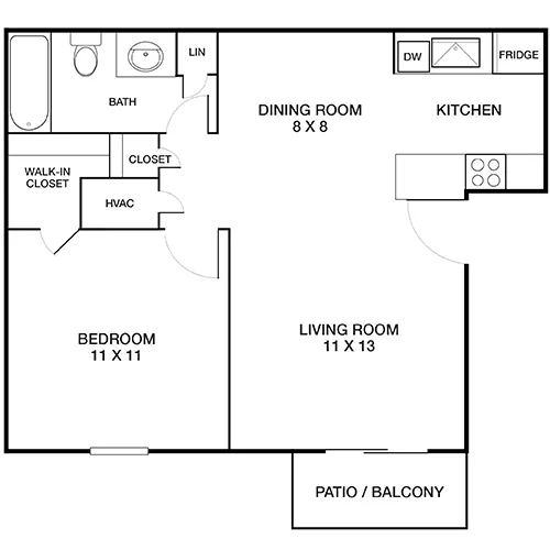 Creekside - Denver, CO - Floor Plan Diagram