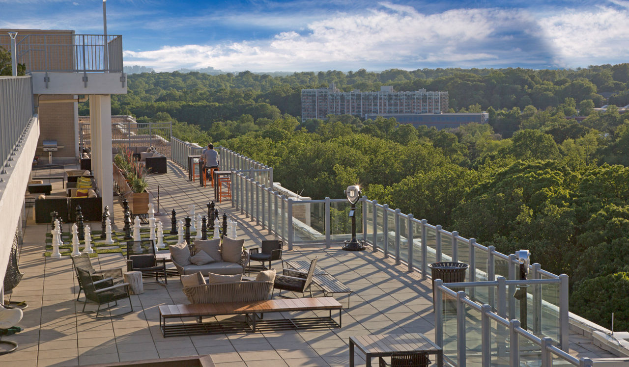 Roof deck at Willard Towers (1 of 2)