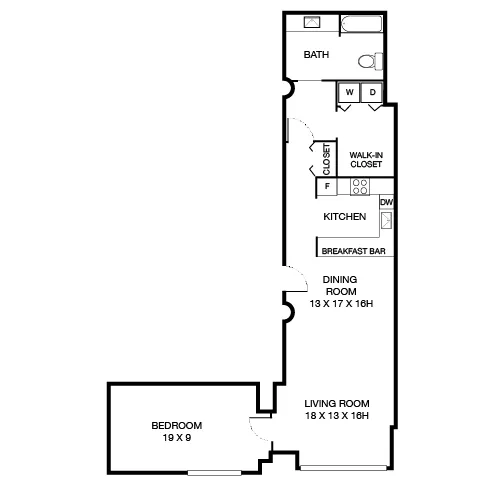 The Riverloft Apartment Homes - 1 Bed / 1 Bath Apartment - Spruce