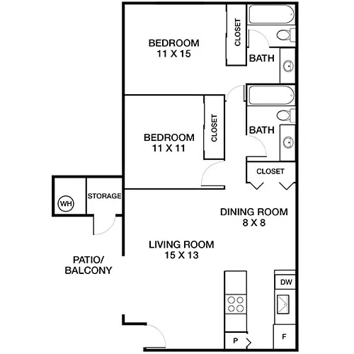 Hidden Cove - Escondido, CA - Floor Plan Diagram