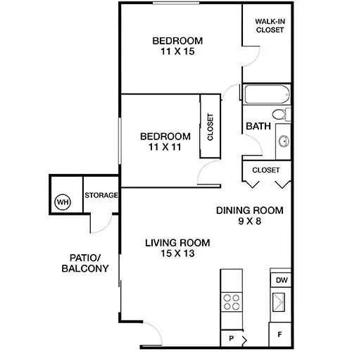 Hidden Cove - Escondido, CA - Floor Plan Diagram