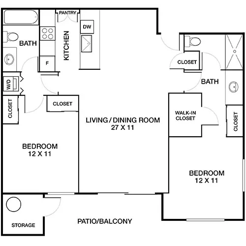 Hidden Cove - Escondido, CA - Floor Plan Diagram