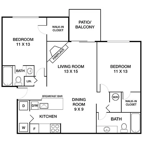 Shenandoah Crossing | Fairfax, VA | Floor Plan Diagram