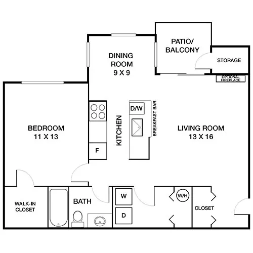 Shenandoah Crossing | Fairfax, VA | Floor Plan Diagram