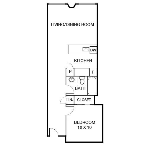 Boston Lofts - Denver, CO - Wazee Floor Plan Diagram