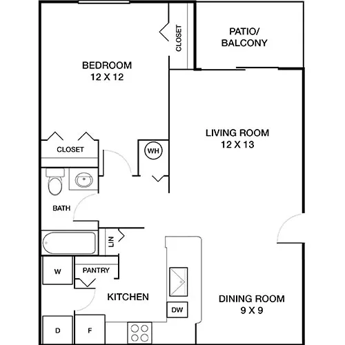 Waterways Village - Aventura, CA - Atlantis Floorplan Diagram