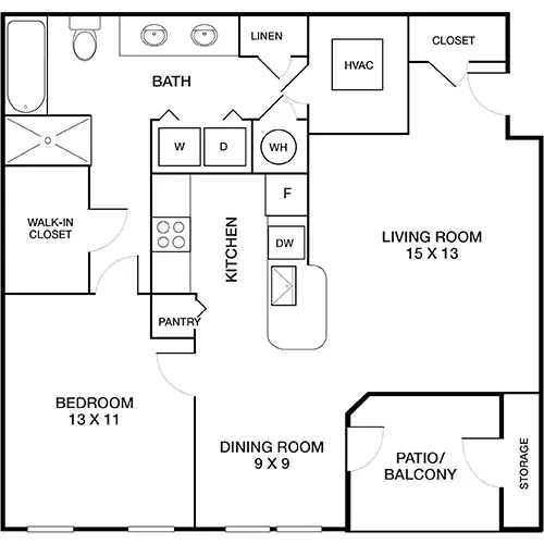 Peachtree Park - Atlanta, GA - Floor Plan Diagram