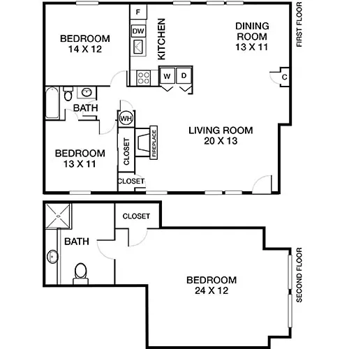 Peachtree Park | Atlanta, GA | Floor Plan Diagram