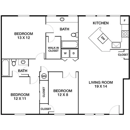 Peachtree Park | Atlanta, GA | Floor Plan Diagram