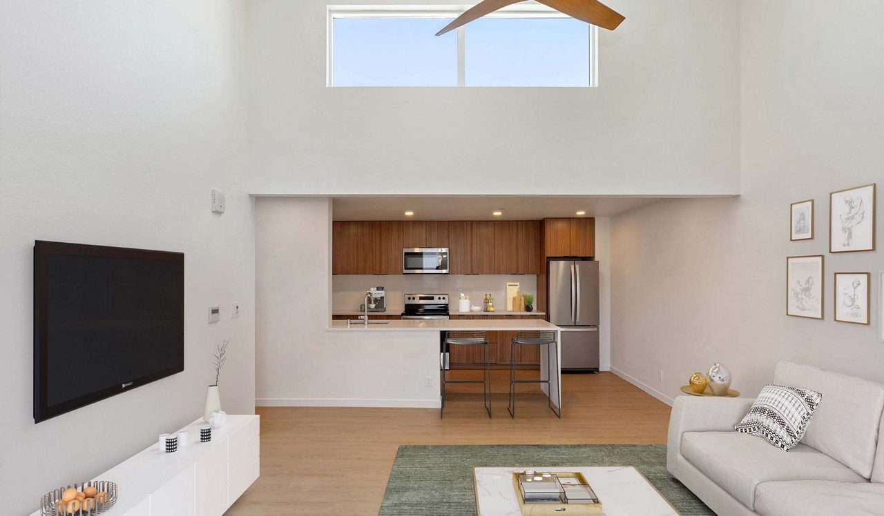 707 Leahy Kitchen and Living Room