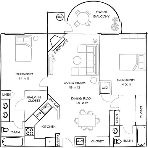 2D Diagram Furnished