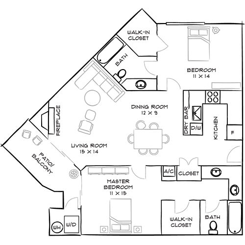 2D Diagram Furnished