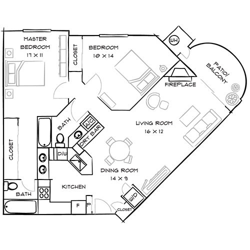 2D Diagram Furnished