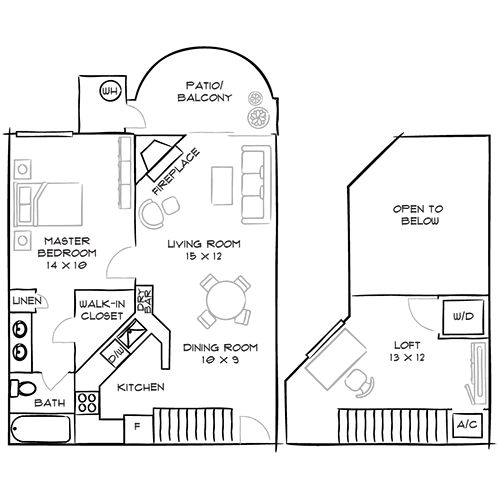 Broadcast Center One bedroom apartment - 1 Bed / 1 Bath - A