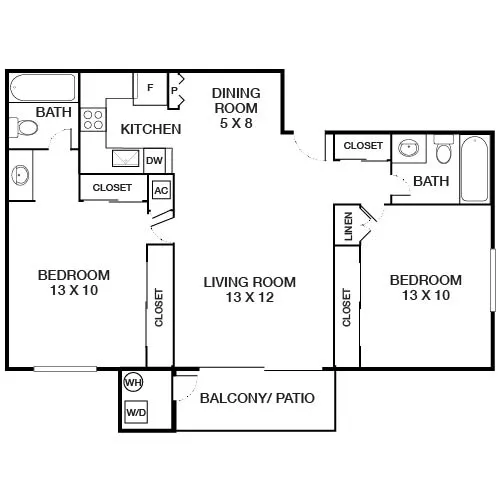 Indians Oaks - Simi Valley, CA - Floor Plan Diagram