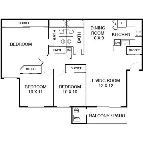 Indian Oaks - Simi Valley, CA - Floor Plan Diagram