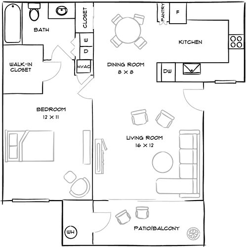2D Diagram Furnished