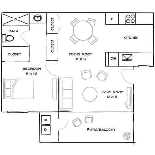 Malibu Canyon Apartments - Calabasas, CA - Malibu Floor Plan 