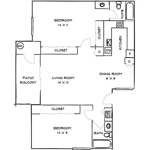 Malibu Canyon Apartments - 2 Bed / 2 Bath - Paradise Cove