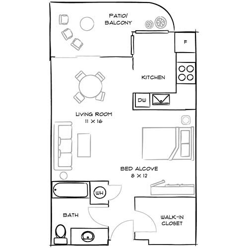 3400 Avenue of the Arts - Studio - Diagram