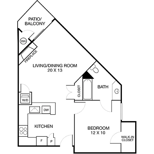 Villas at Park La Brea Apartments - 1 Bed /1 Bath - The Arezzo 