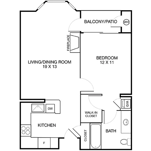 Villas at Park La Brea Apartments - 1 Bed / 1 Bath - The Brindisi Premier