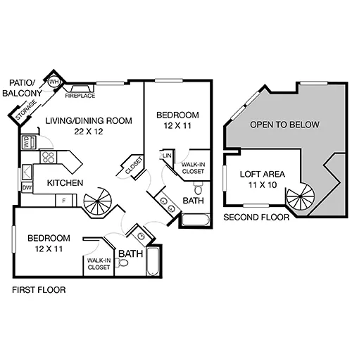 Villas at Park La Brea Apartments - 2 Bed / 2 bath - The Provence 