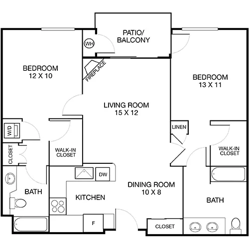 Villas at Park La Brea - Los Angeles, CA - The Tuscany Premier Floor Plan