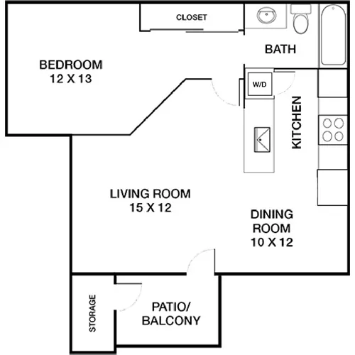 Island Club Apartments - Oceanside, CA - Floor Plan Diagram