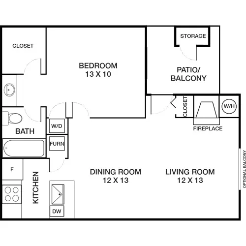 Island Club - Oceanside, CA - Floor Plan Diagram