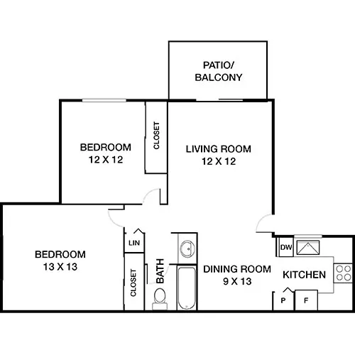 Island Club - Oceanside, CA - Floor Plan Diagram