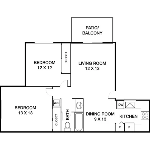 Island Club - Oceanside, CA - Floor Plan Diagram