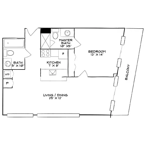 Bay Parc - Miami, FL - Floor Plan Diagram