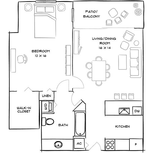 2D Diagram Furnished