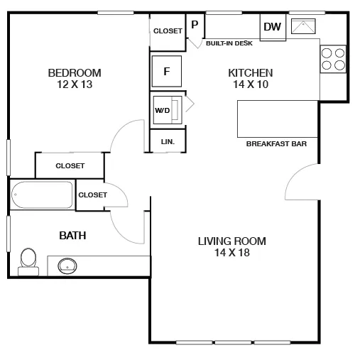 Lincoln Place Apartment Homes - 1 Bed / 1 Bath Apartment - Redwood