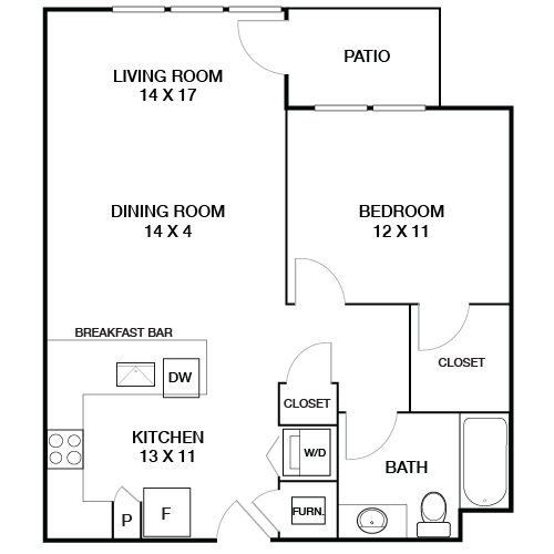 Lincoln Place Apartment Homes - Venice, CA - Sunset Floor Plan