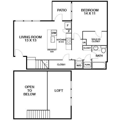 Lincoln Place Apartment Homes - Venice, CA - Sunset Floor Plan