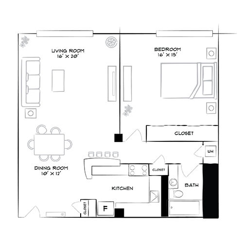 2D Diagram Furnished
