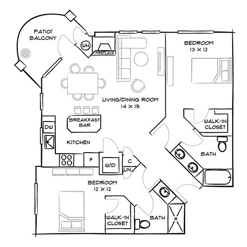 2D Diagram Furnished