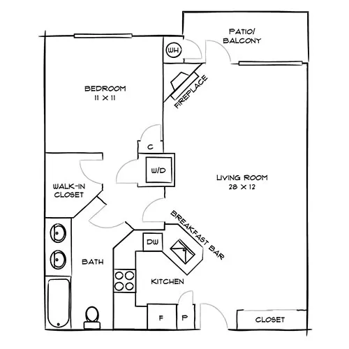 The Palazzo Communities -  Luxury 1 Bed/1.5 Bath - Large Sorento - West