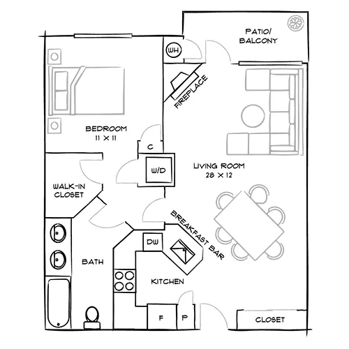 The Palazzo Communities -  Luxury 1 Bed/1.5 Bath - Large Sorento - West