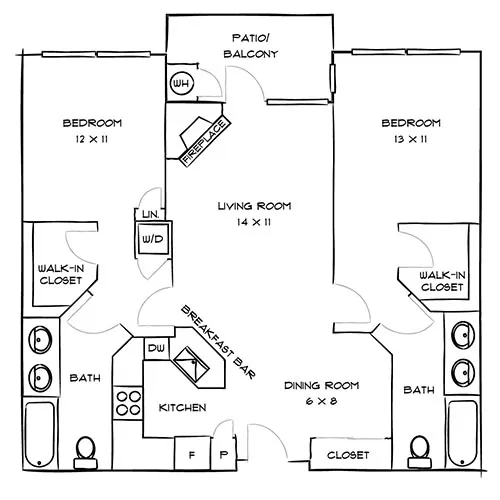 The Palazzo at Park La Brea in Los Angeles - 2 Bed/2 Bath - Naples - East