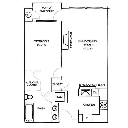 The Palazzo Communities - 1 Bed/1 Bath - Venetian - West